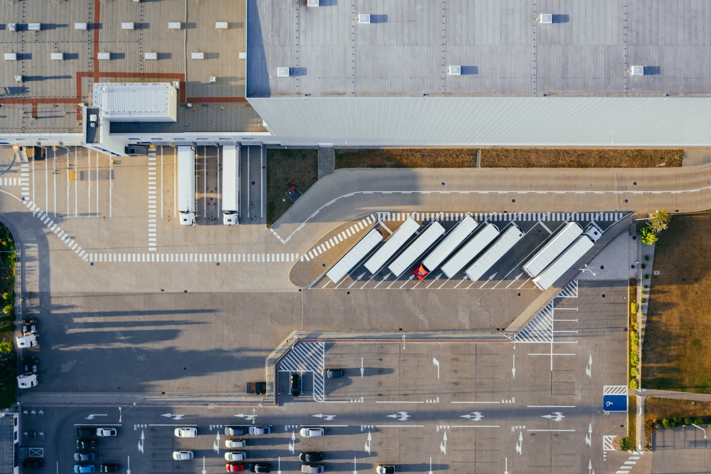 Industrial warehouse exterior